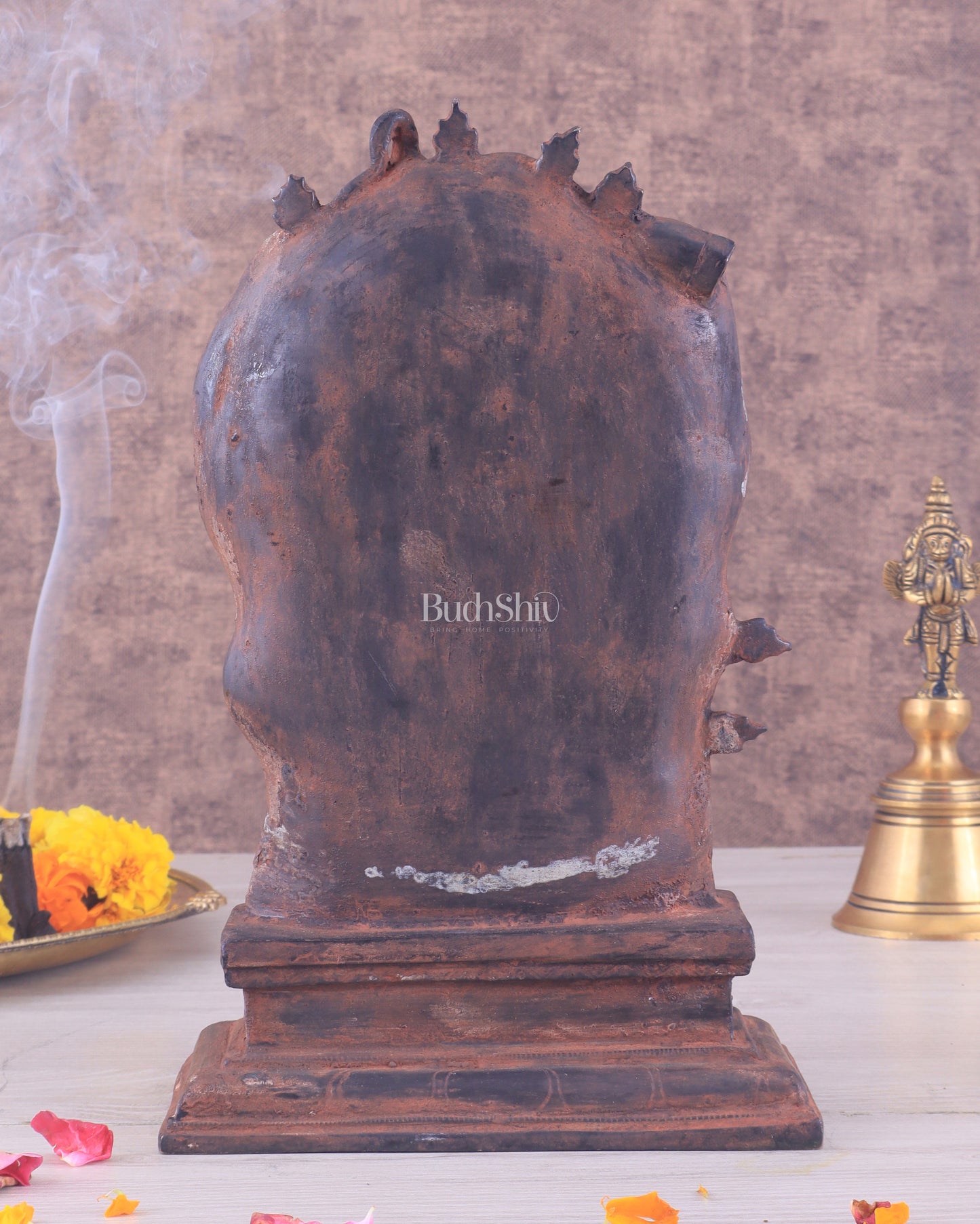 Pure Brass Gajasurasamhara Shiva Idol dancing shiva red mud patina