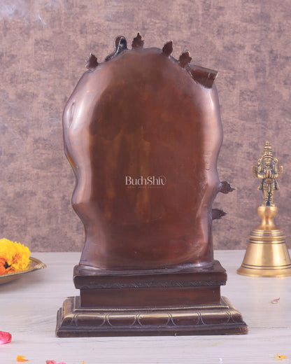 Pure Brass Gajasurasamhara Shiva Idol dancing shiva Chola gold tone