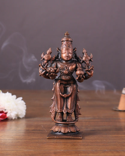 Pure Copper Dhanvantari Idol – 4"