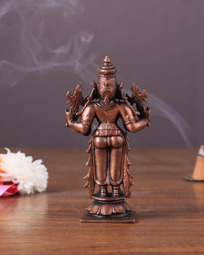 Pure Copper Dhanvantari Idol – 4"