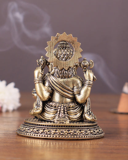 Pure Brass Ganesha superfine Idol 3"