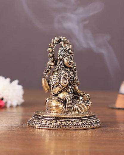 Pure Brass superfine Lakshmi Idol 3"