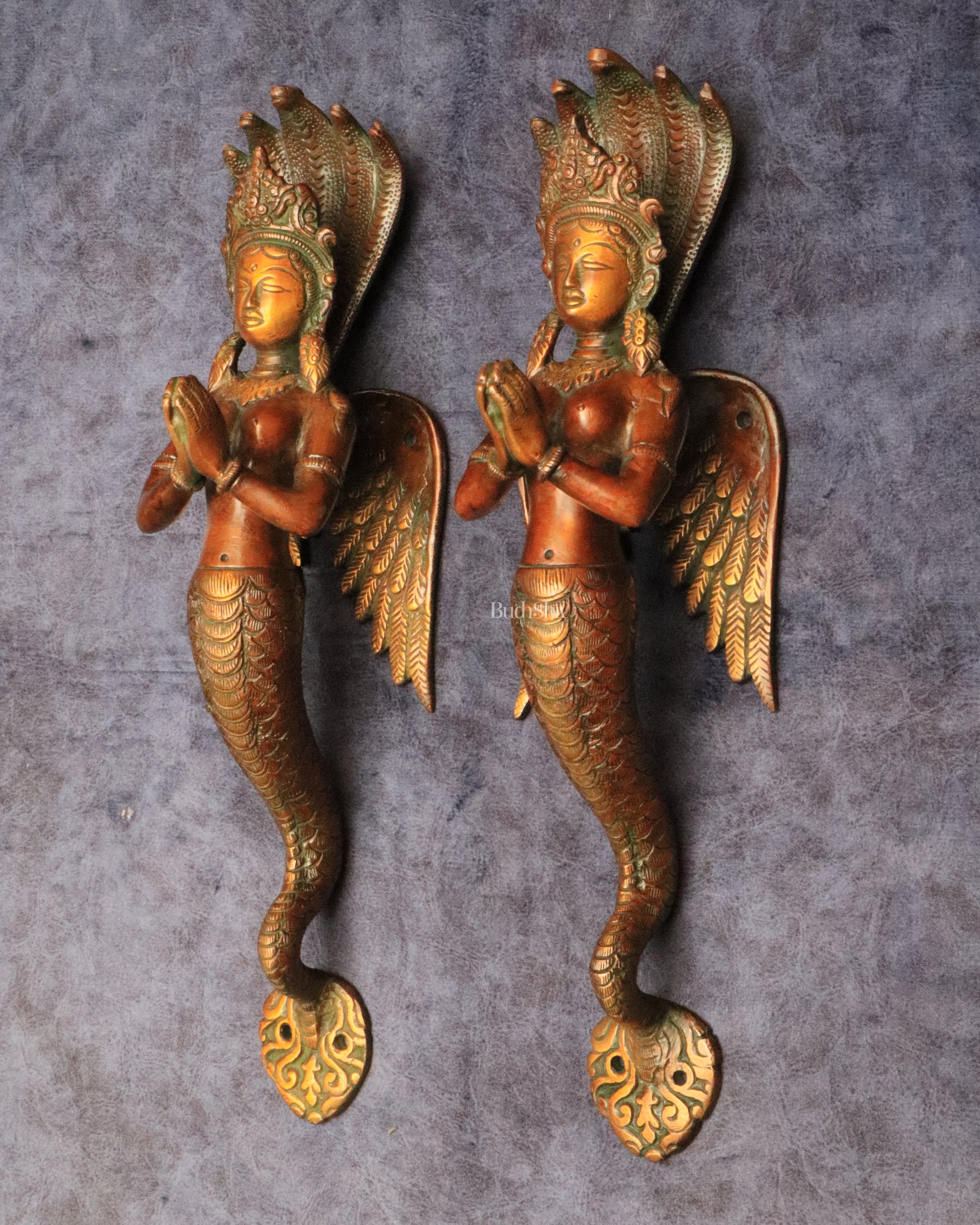 Poignée de porte serpent venimeux de 11,5 po. | Décoration d'intérieur à tirer Almirah, thème serpent cobra, laiton antique - France Poignée de porte serpent venimeux de 11,5 po. | Décoration d'intérieur à tirer Almirah, thème serpent cobra, laiton antique - France