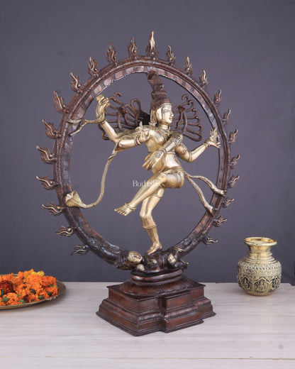 Brass Superfine Nataraja Statue 25" Double Chola tone