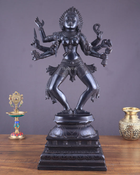 Brass Superfine Goddess Kali as Bhairavi statue 24"