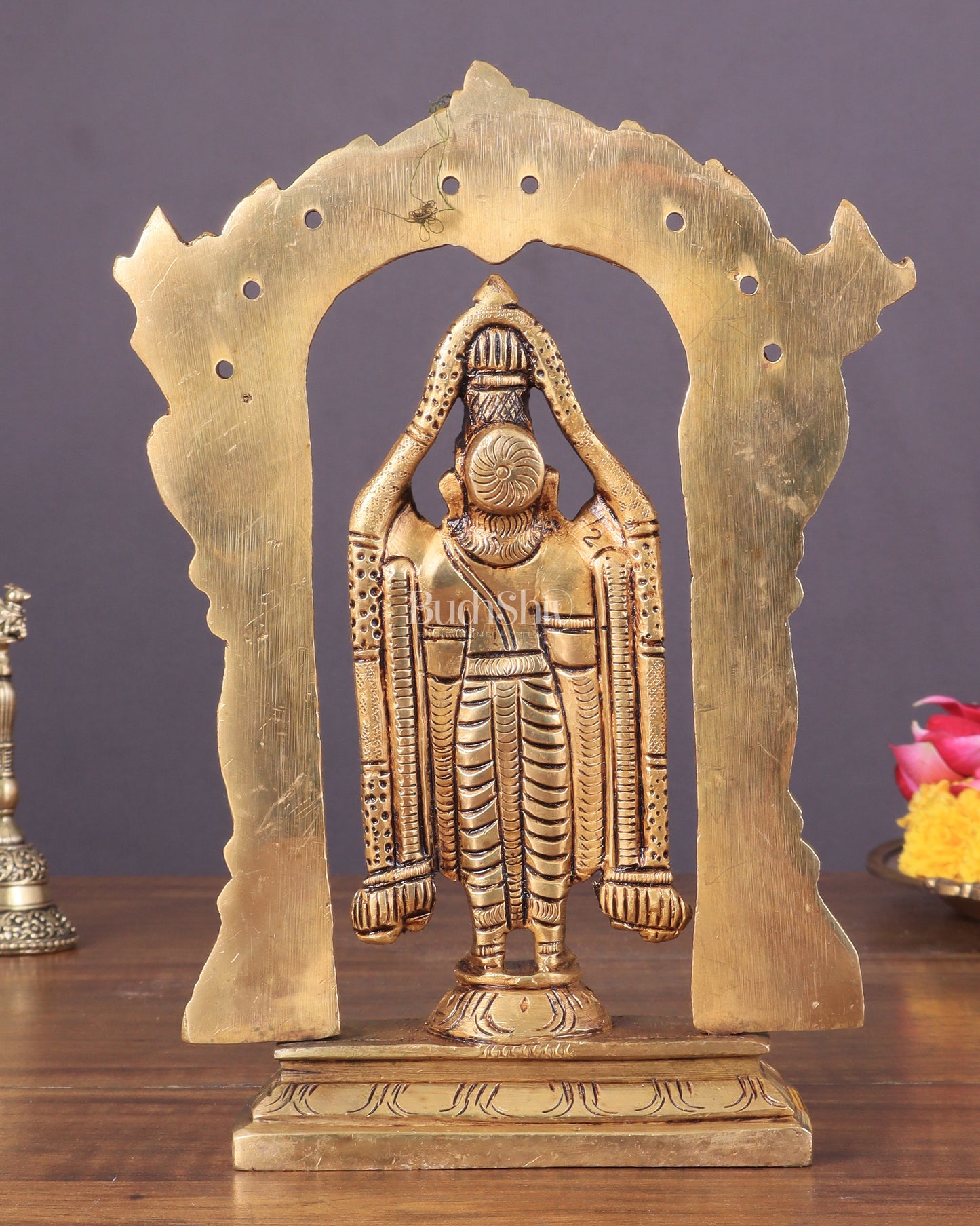 Brass Superfine Tirupati Balaji Lord Venkateshwara Swamy Idol | Height 6.5 inch