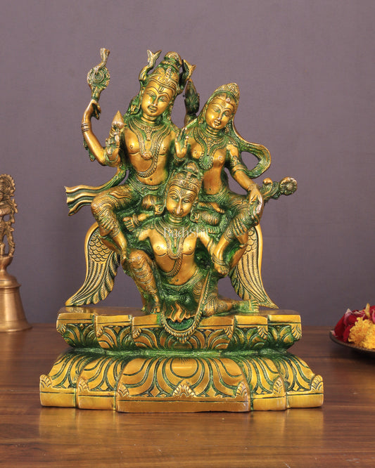 Vishnu Lakshmi on Garuda Brass idol 12 inch