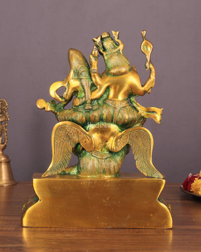 Vishnu Lakshmi on Garuda Brass idol 12 inch