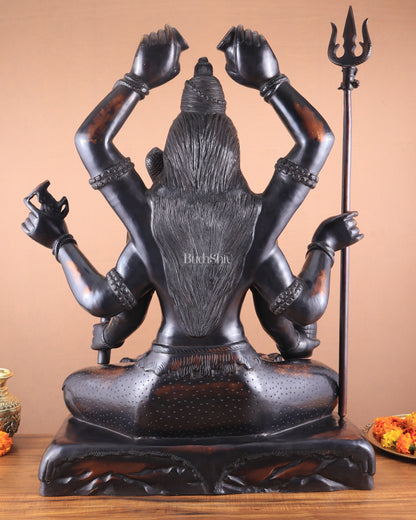 Shiva Statue with six arms | Superfine Brass 30 inch