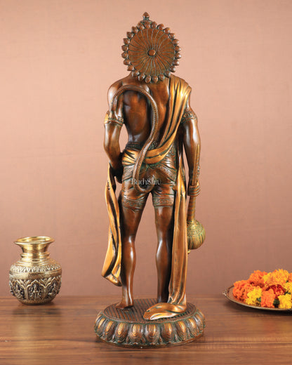 Brass Lord Hanuman Statue Standing 24" Height