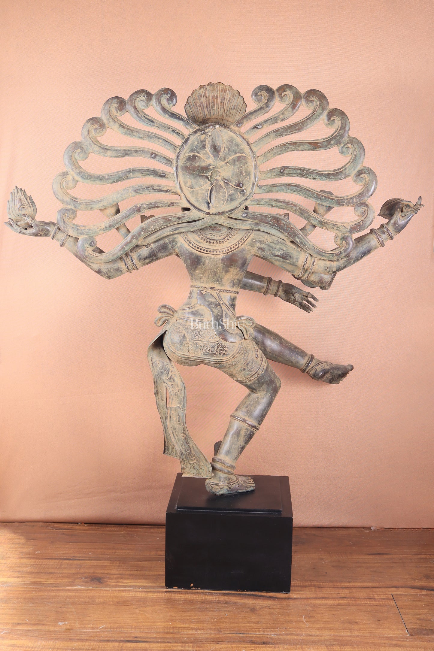 Pure Bronze Dancing Shiva Nataraja – Majestic Large Indonesian Sculpture 48"