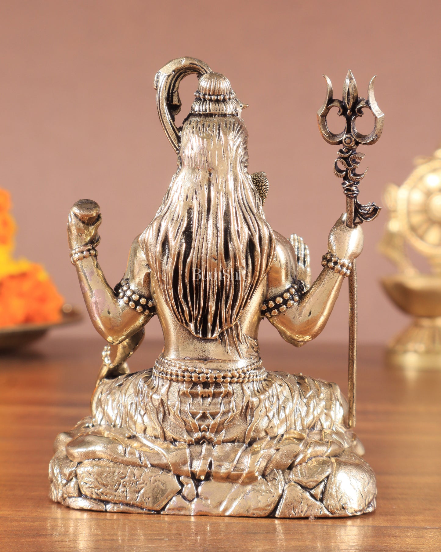 Brass Superfine Intricate Blessing Lord Shiva Idol – Crafted with Perfection