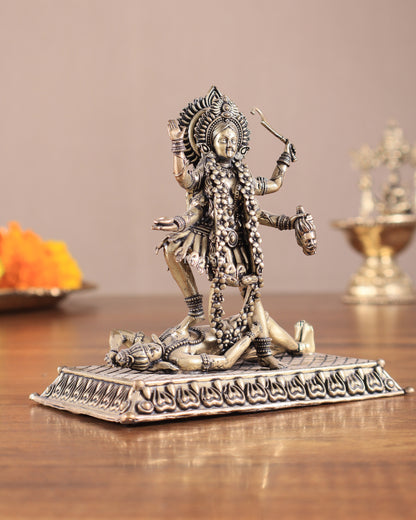 Brass Superfine Intricate Mahakali Idol | 4"