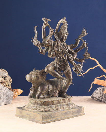 Vintage Bronze Goddess Kali Sculpture | Indonesian Lost Wax Casting