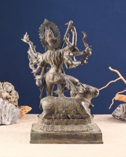 Vintage Bronze Goddess Kali Sculpture | Indonesian Lost Wax Casting