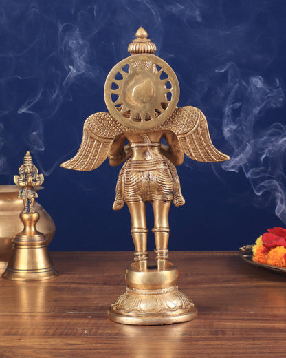 Brass Standing Garuda Idol 12 inch