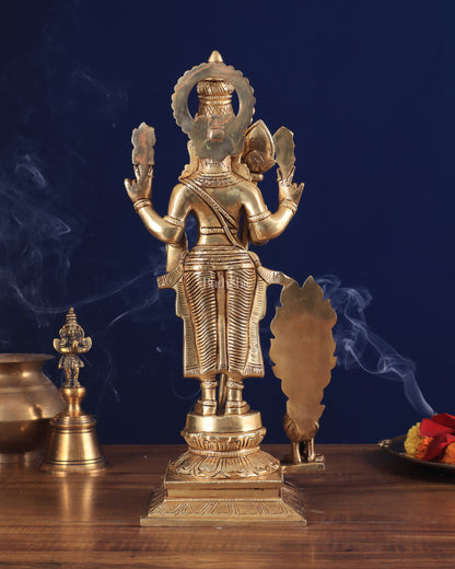 Lord Kartikeya Murugan superfine Brass idol | 15 inch