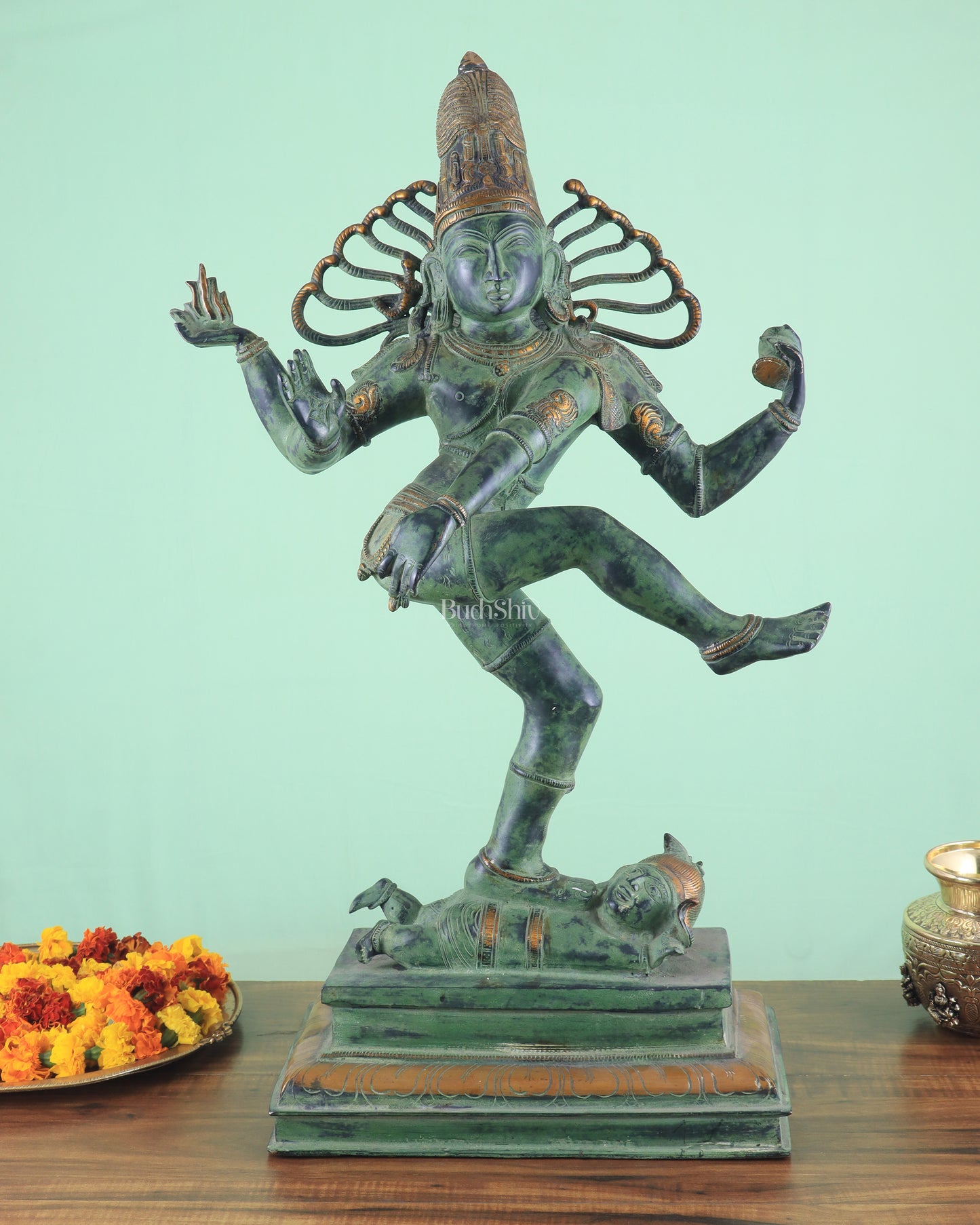 Pure Brass Vintage Dancing Shiva as Nataraja 27 inch