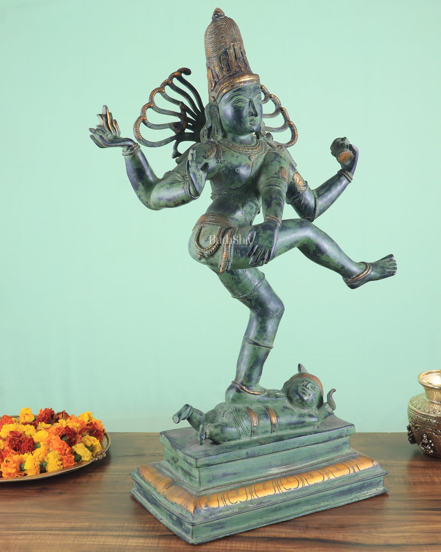 Pure Brass Vintage Dancing Shiva as Nataraja 27 inch