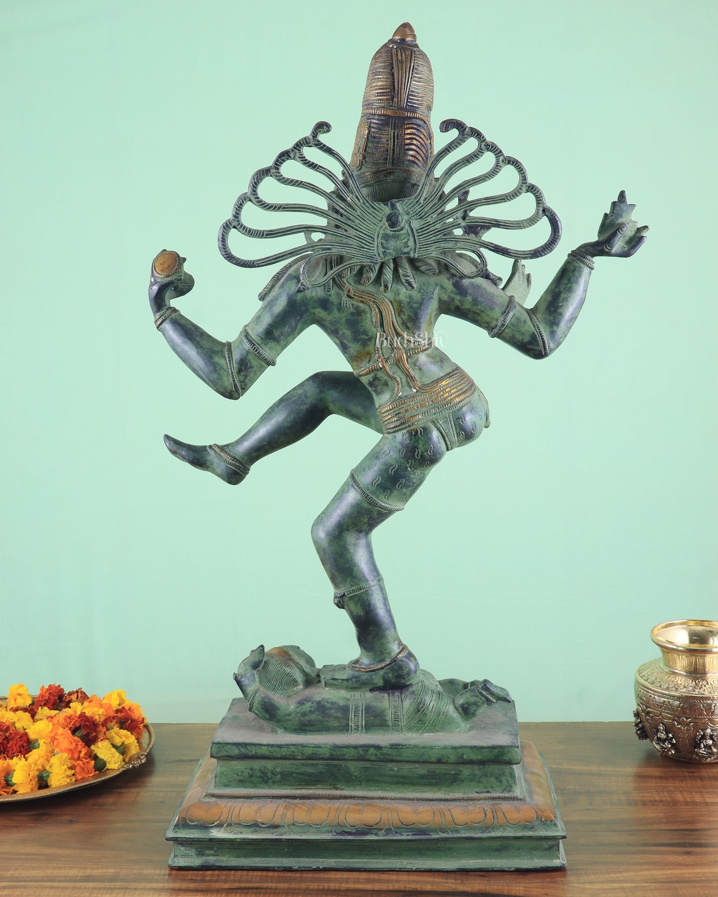 Pure Brass Vintage Dancing Shiva as Nataraja 27 inch