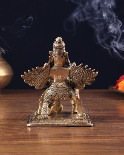 Brass Garuda Statue 5"