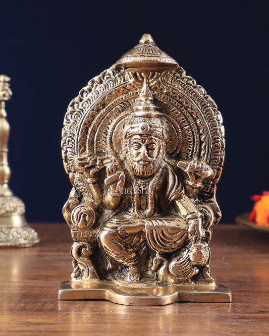Pure Brass Lord Vishwakarma Idol 5.5"