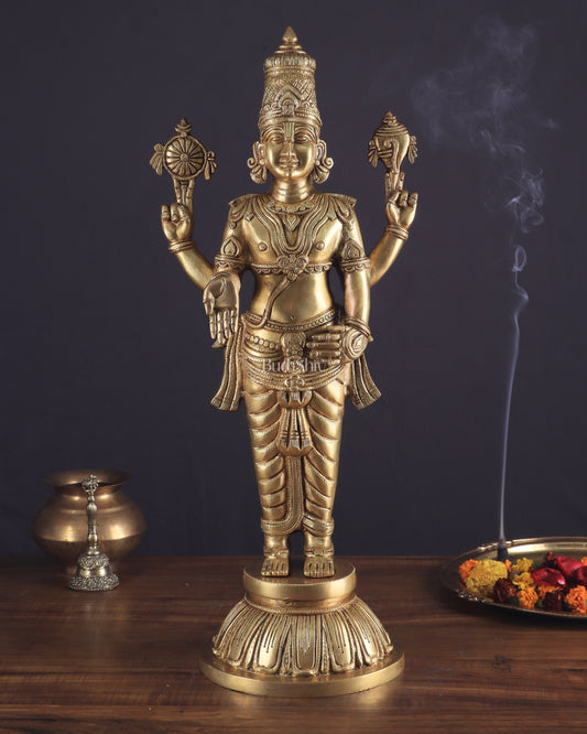 Brass Superfine Lord Venkateshwara Swamy Idol | 23 Inch (58.4 cm) | Divine Blessings