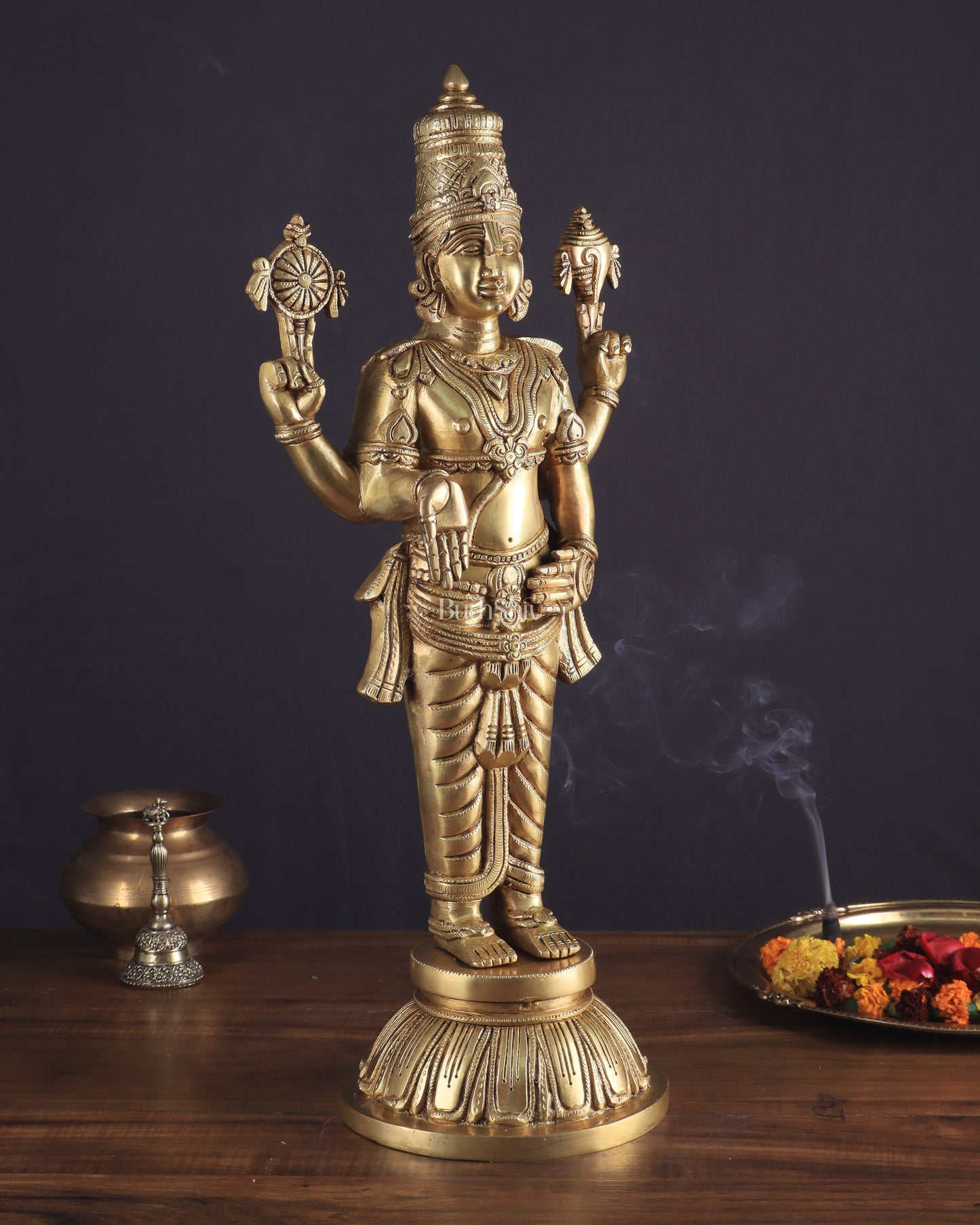 Brass Superfine Lord Venkateshwara Swamy Idol | 23 Inch (58.4 cm) | Divine Blessings