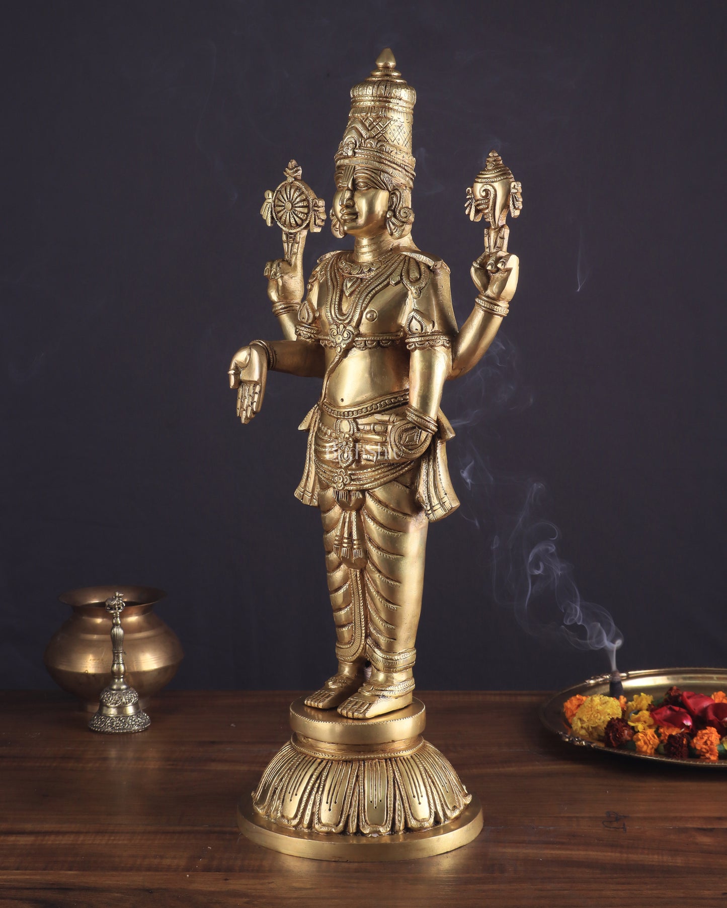 Brass Superfine Lord Venkateshwara Swamy Idol | 23 Inch (58.4 cm) | Divine Blessings