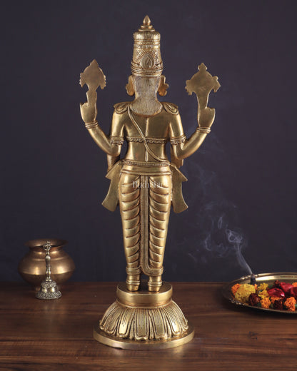 Brass Superfine Lord Venkateshwara Swamy Idol | 23 Inch (58.4 cm) | Divine Blessings