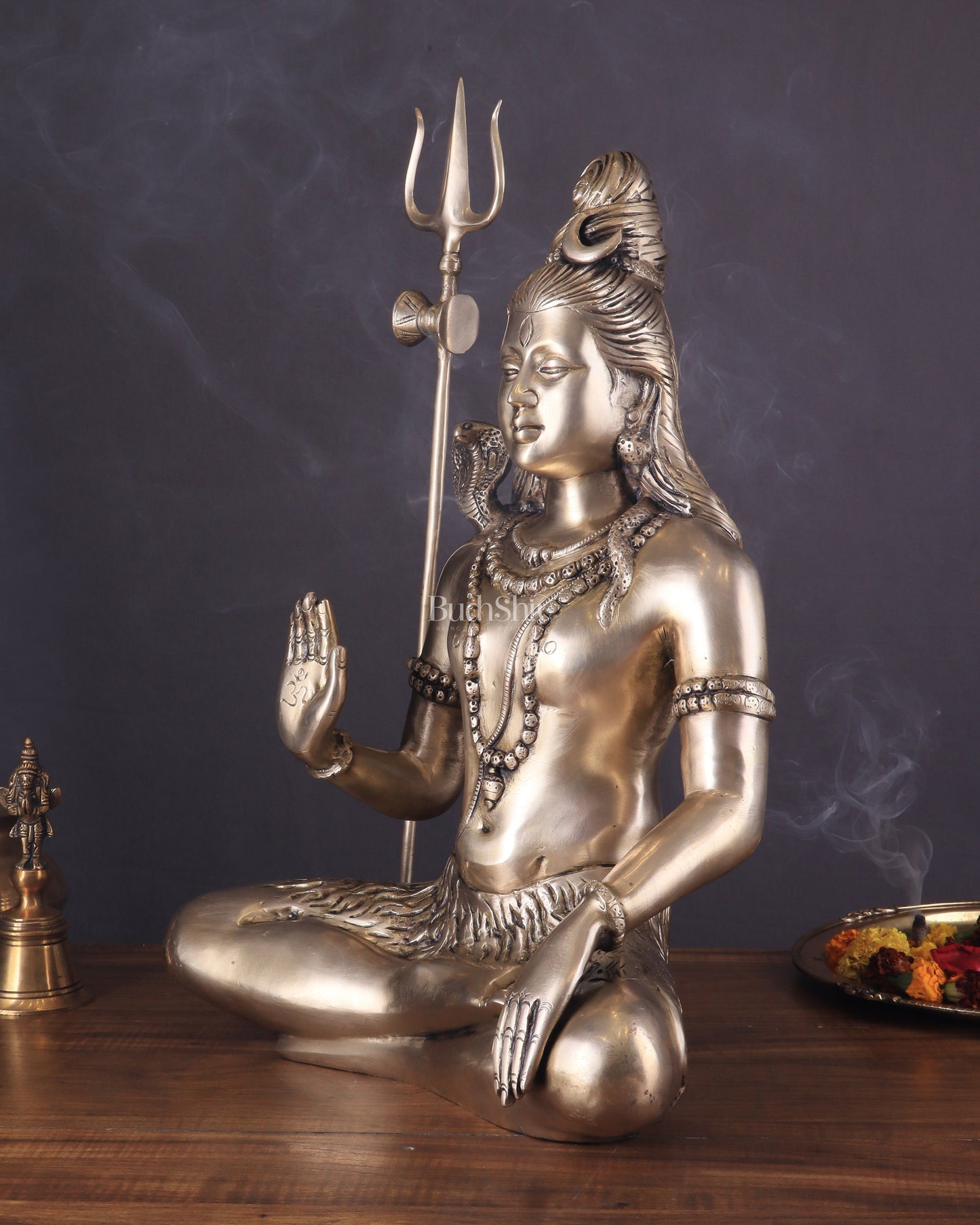 Lord Shiva Brass Idol enhanced - 20"