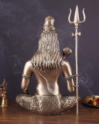 Lord Shiva Brass Idol enhanced - 20"