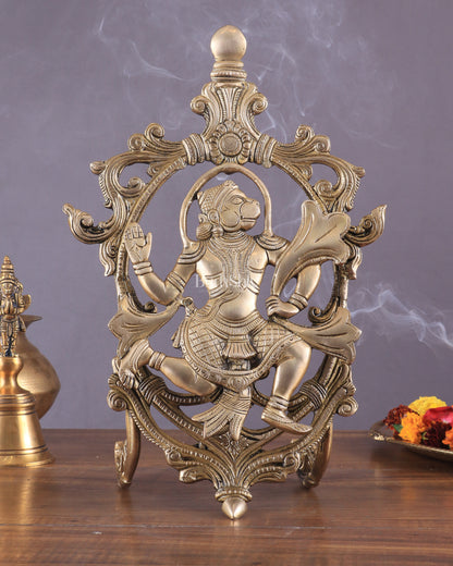 Pure Brass Lord Hanuman Table Accent 12"