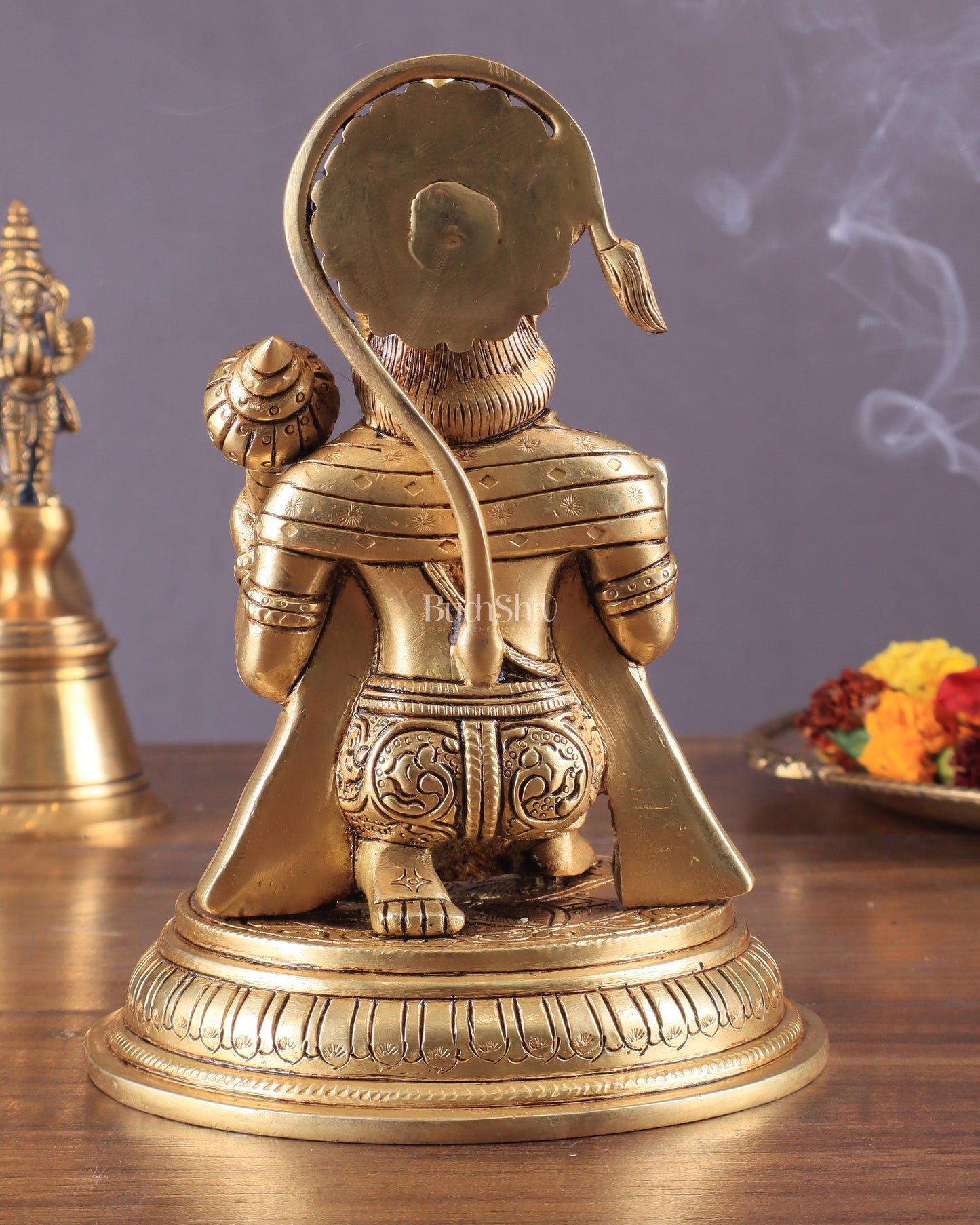 Handmade Brass Superfine Lord Hanuman Idol - 7"