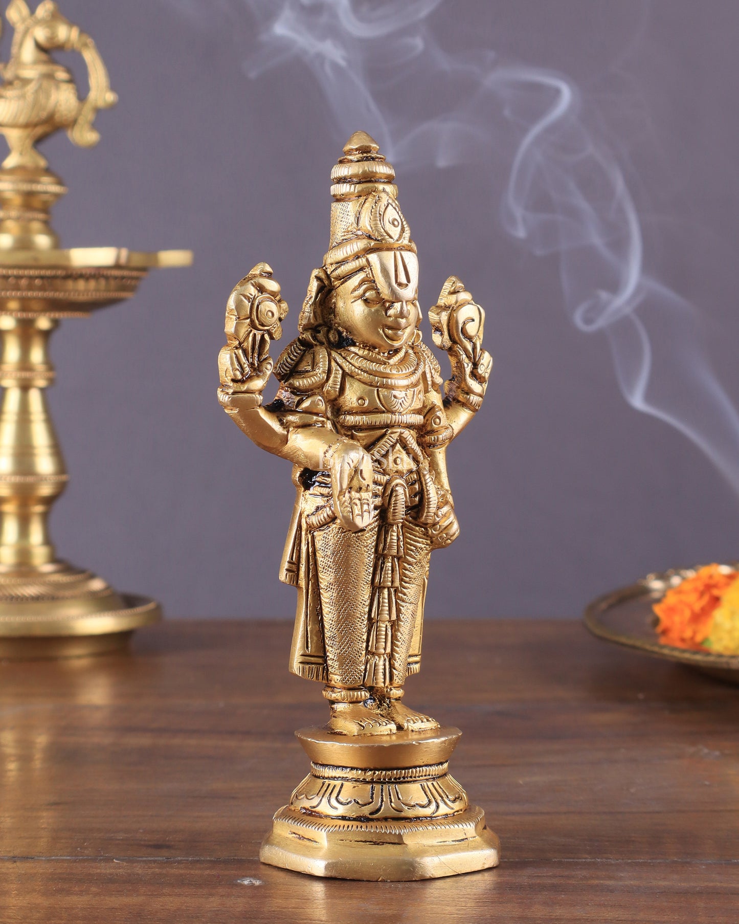 Superfine Brass Tirupati Balaji Idol (Small) 5.5"