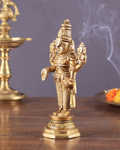 Superfine Brass Tirupati Balaji Idol (Small) 5.5"