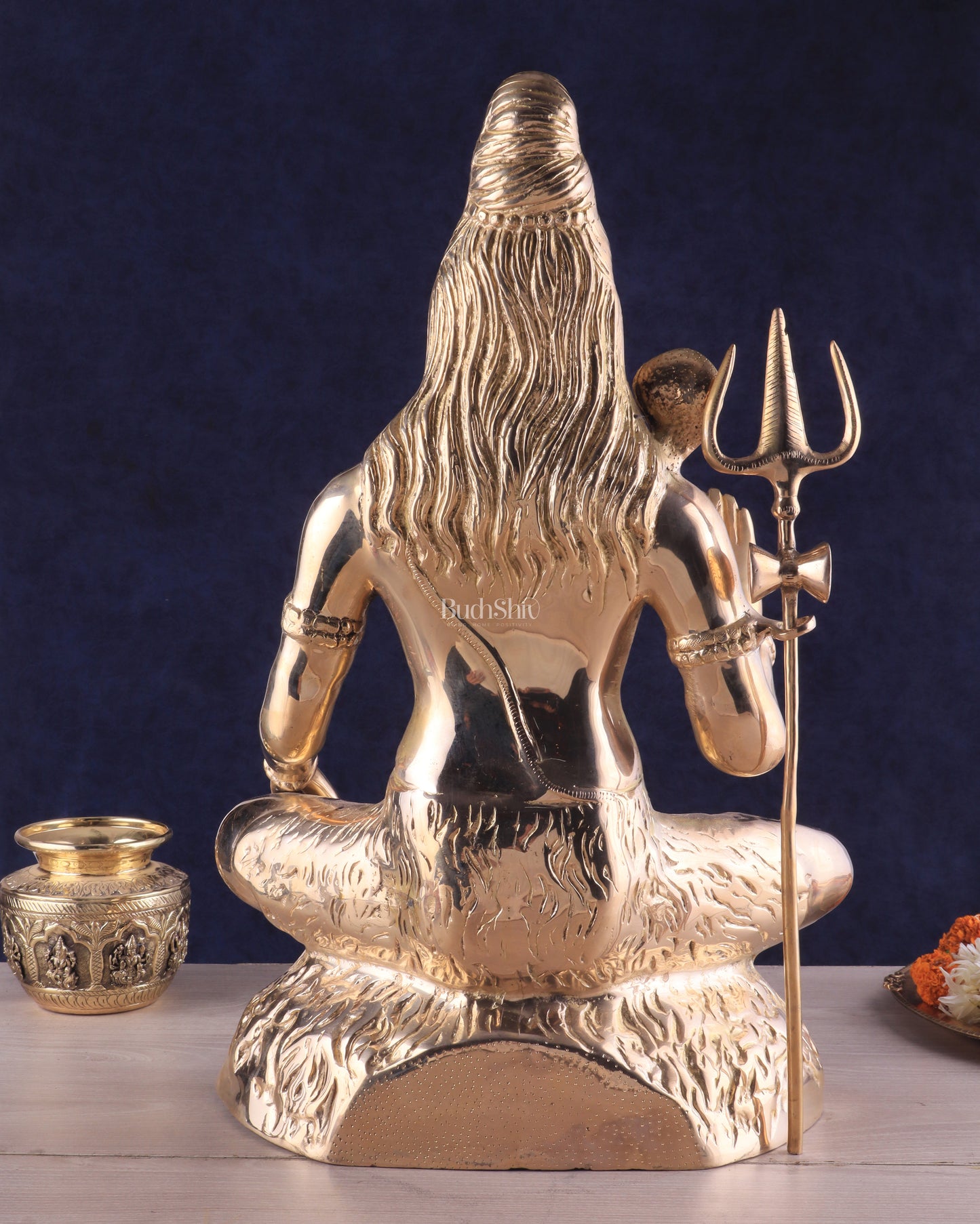 Handcrafted Pure Brass Lord Shiva Statue - 23" Glossy finish