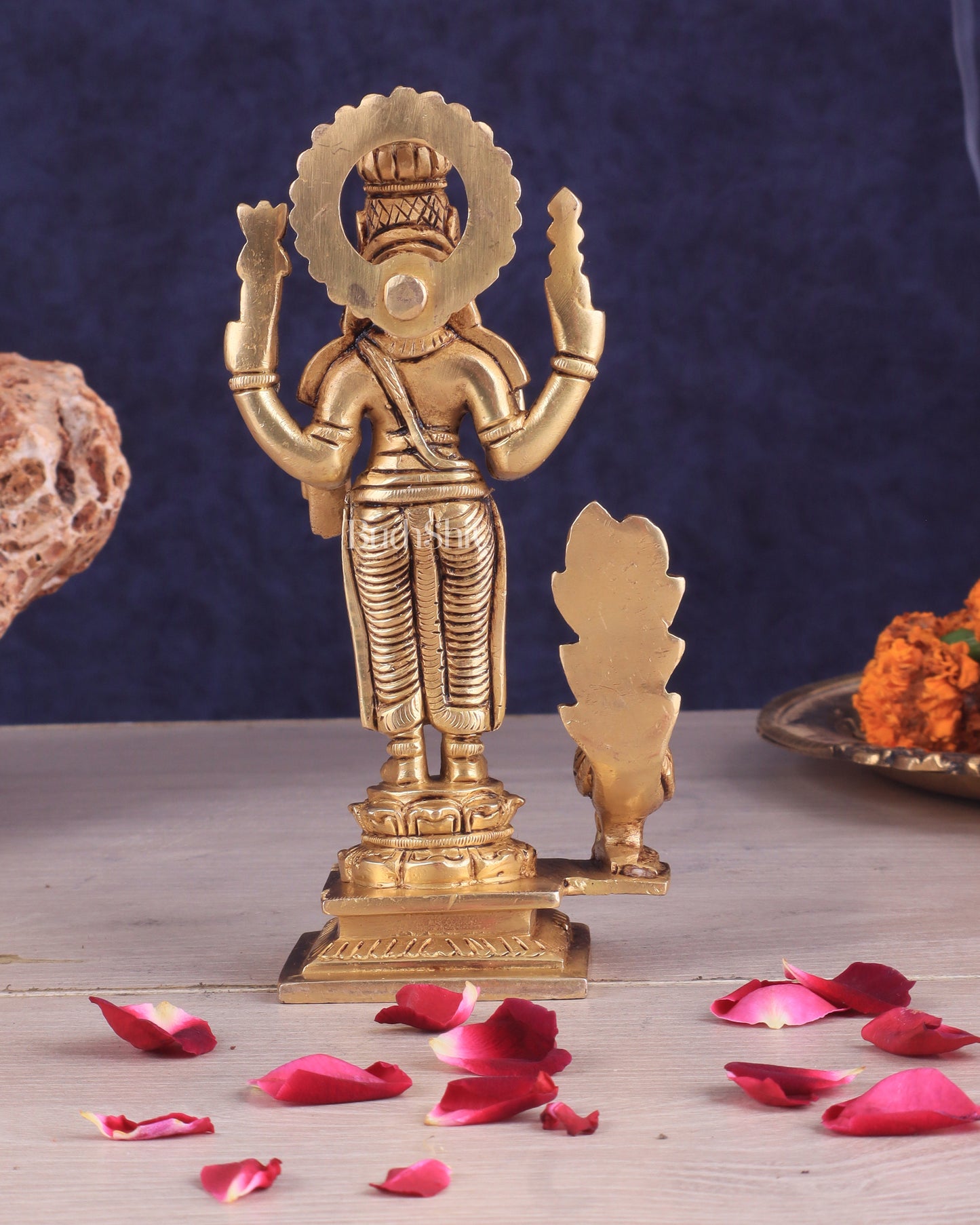 Handcrafted Brass Murugan Idol – 6.5"