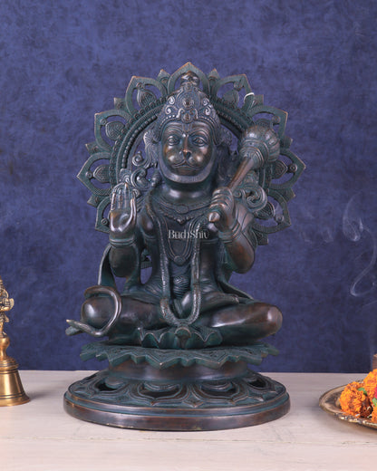 Pure Brass Vintage finish Lord Hanuman Statue - 18 inch