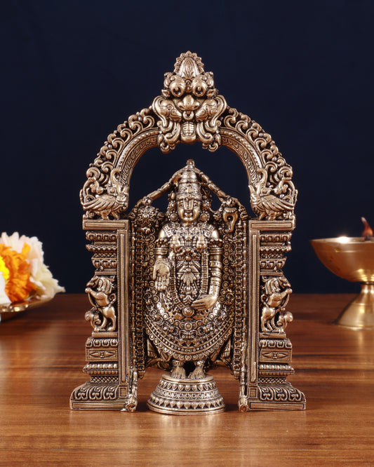 Superfine Brass Tirupati Balaji Statue - 6"