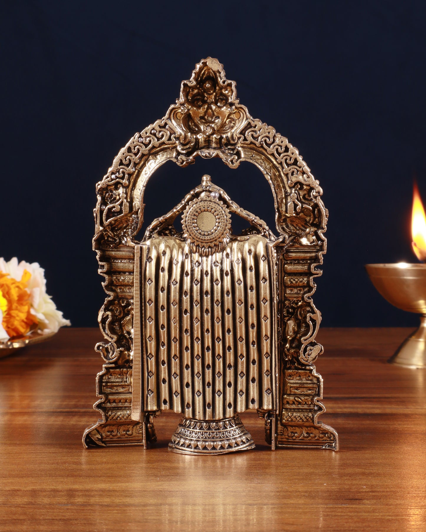 Superfine Brass Tirupati Balaji Statue - 6"