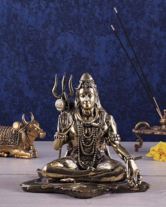 Brass Superfine Lord Shiva Statue 6.5"