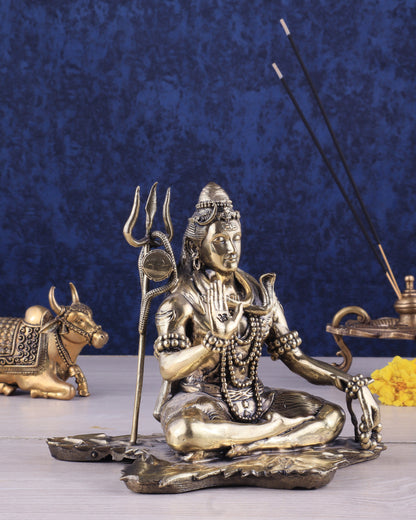 Brass Superfine Lord Shiva Statue 6.5"