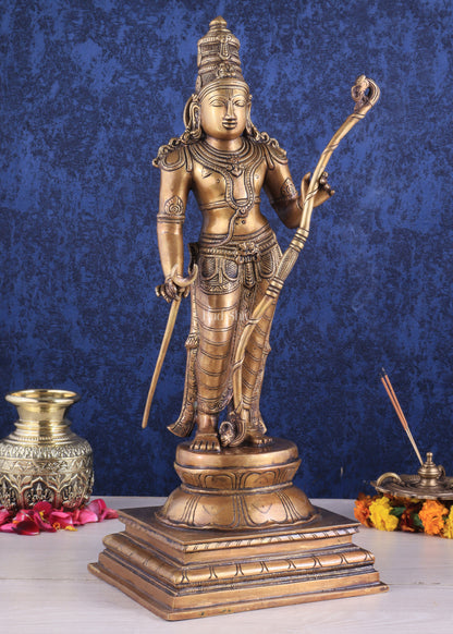 Divine Brass Lord Shri Ram Statue – 21 Inches Tall