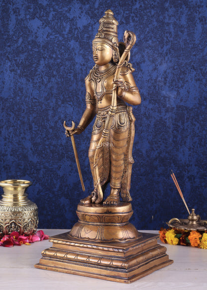 Divine Brass Lord Shri Ram Statue – 21 Inches Tall