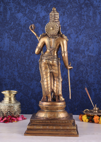 Divine Brass Lord Shri Ram Statue – 21 Inches Tall