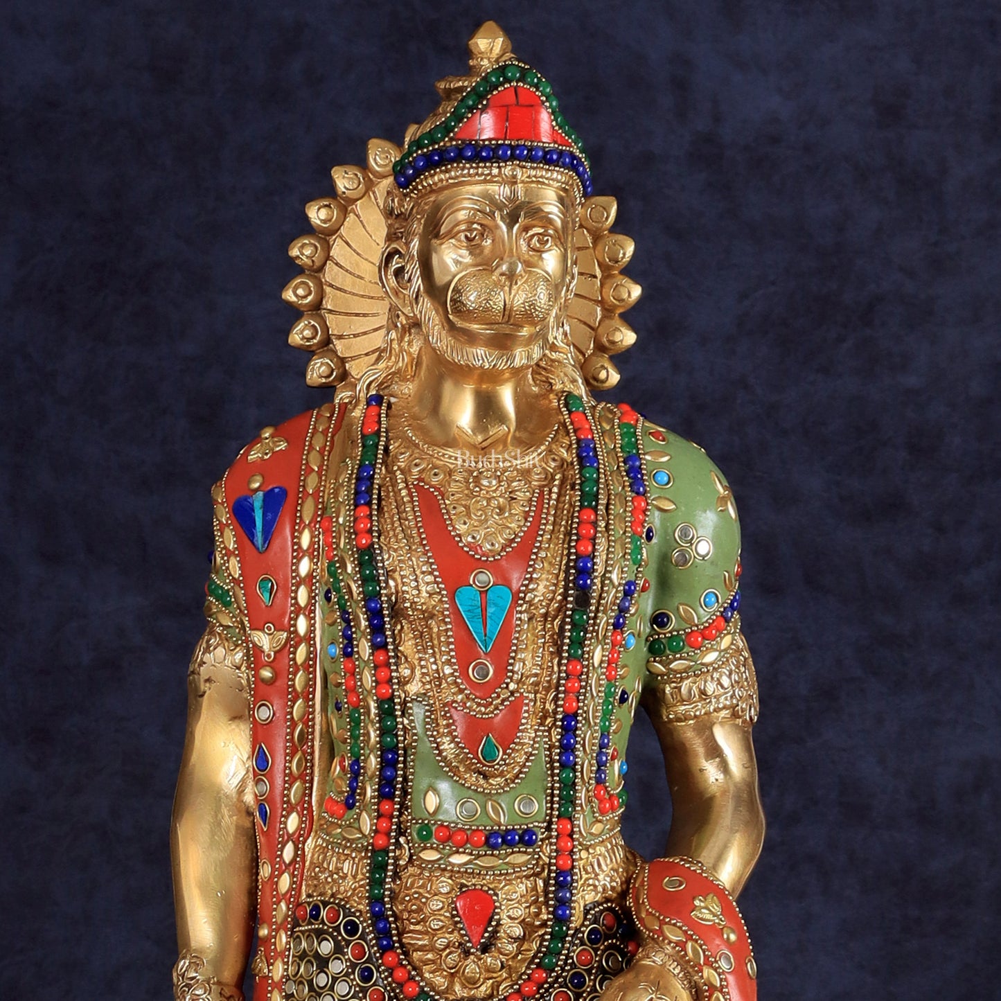 Brass Hanuman ji Idol large Standing position 24" Height