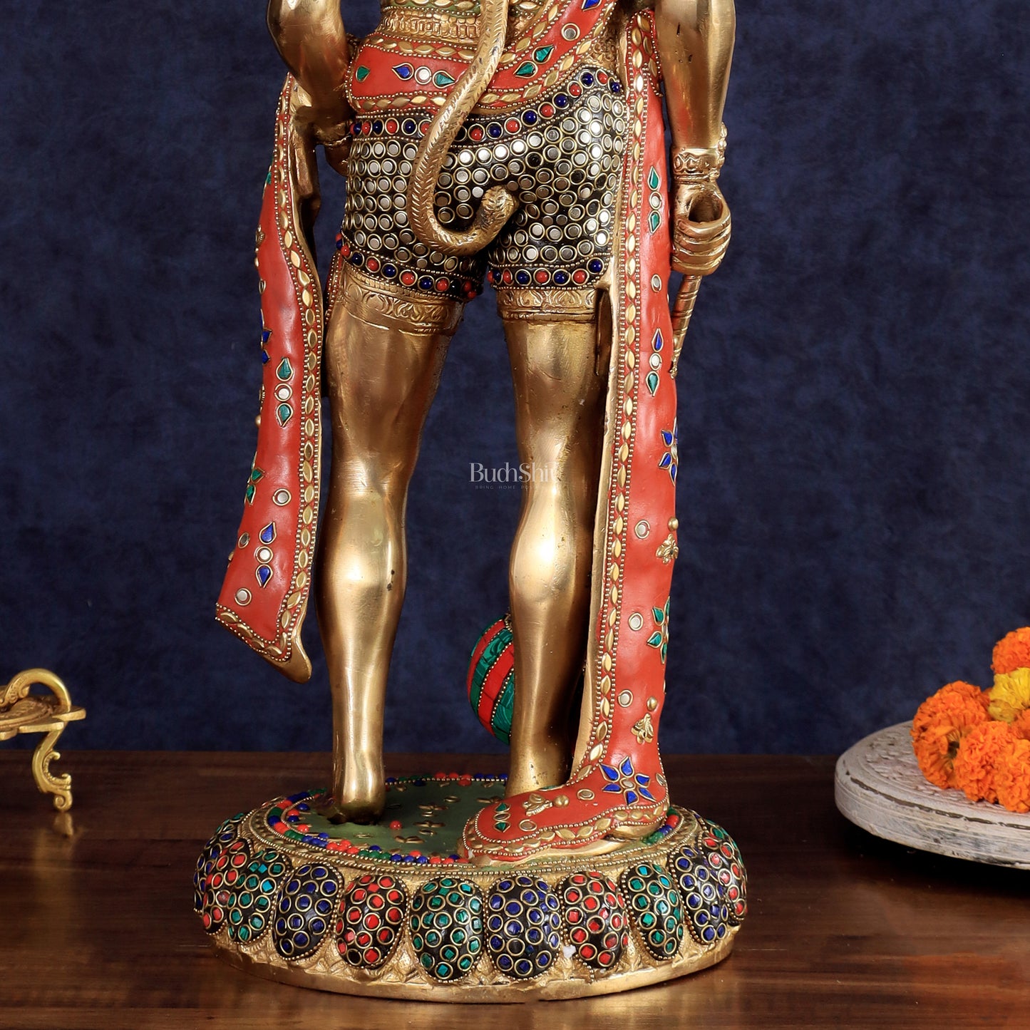 Brass Hanuman ji Idol large Standing position 24" Height