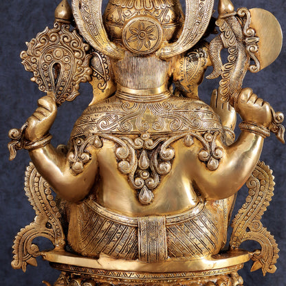 Brass Lord Ganesha large Sculpture - 23"