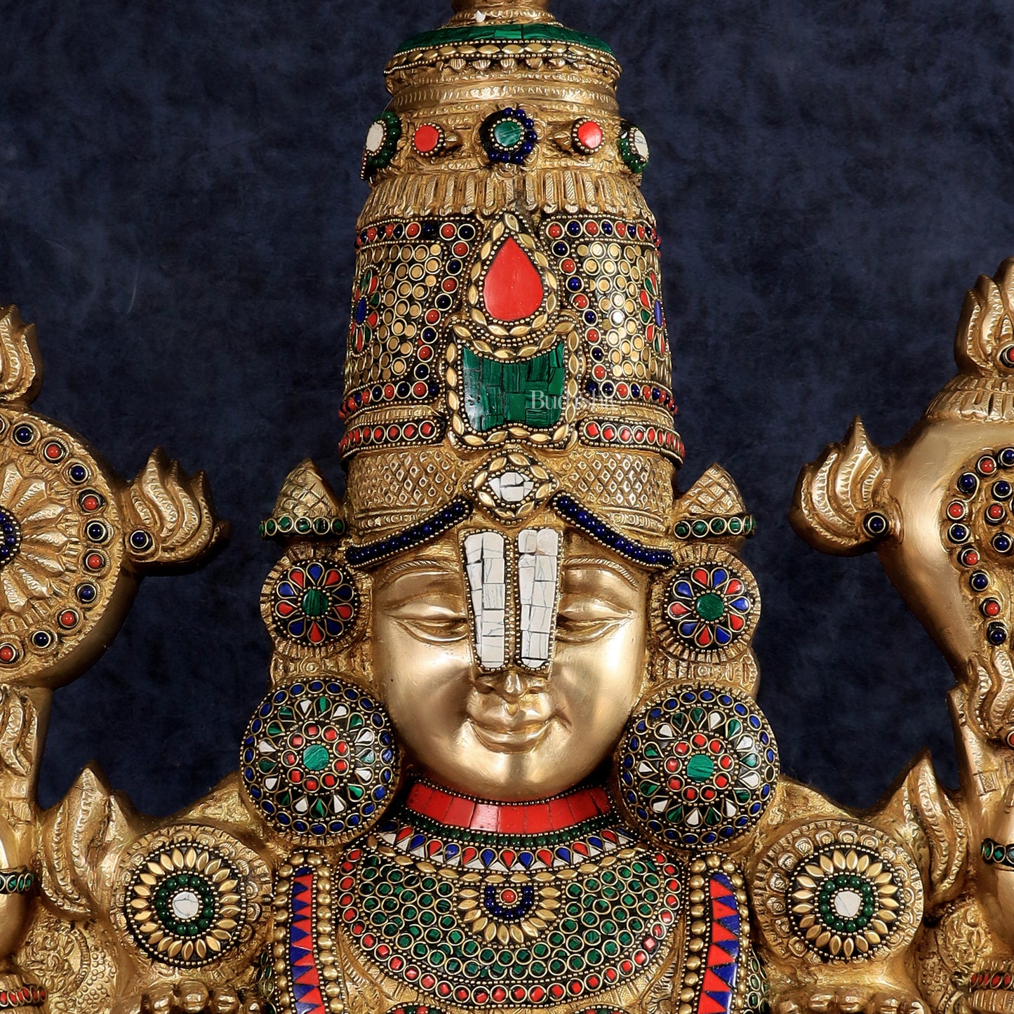 Brass Lord Venkateshwara Tirupati Balaji Face Wall Hanging